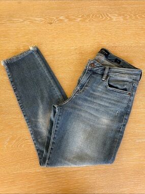 Lucky Brand Lolita Skinny Jeans Distressed Raw Hem - 4/27
